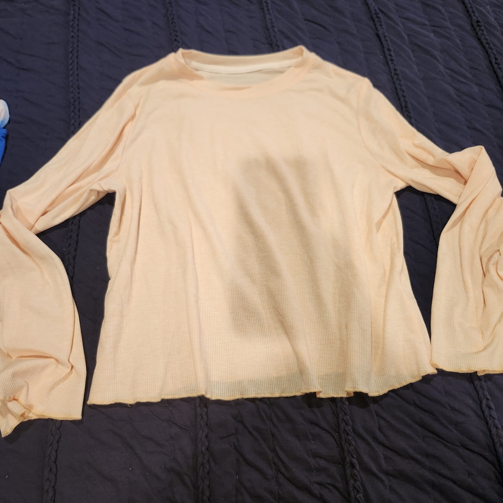 Peach Long Sleeve Women's Top
